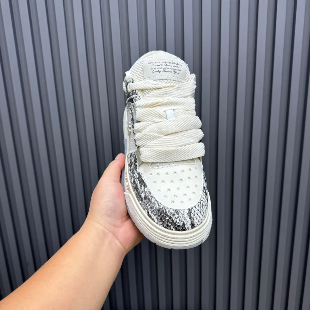 Men's shoes 💰660💰 AMIRI AMIRI trendy brand hot sale 🔥 Available all year round, couples 💑 Official website synchronization Imported fabrics 1⃣️ vs 1⃣️ replica, original factory special original sole, 35-45 (45. non-refundable)